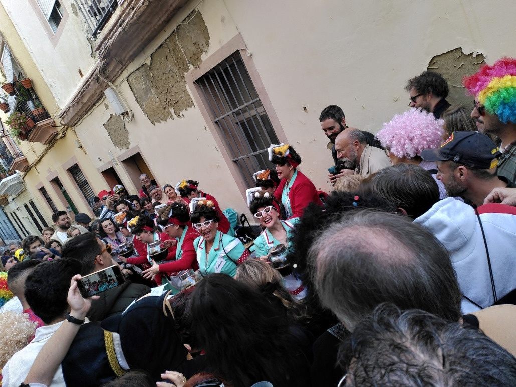 Chirigota beim Karneval in Cadiz.